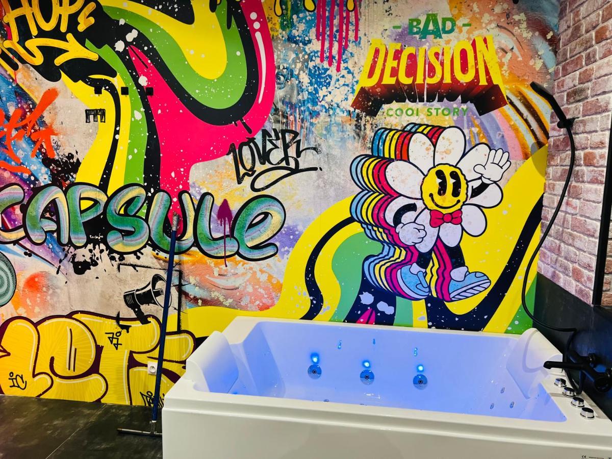 Capsule Street Art - Sauna- Jacuzzi - Playstation 5 - Billard - Netflix - Home Cinema - Terrasse Douai Eksteriør bilde